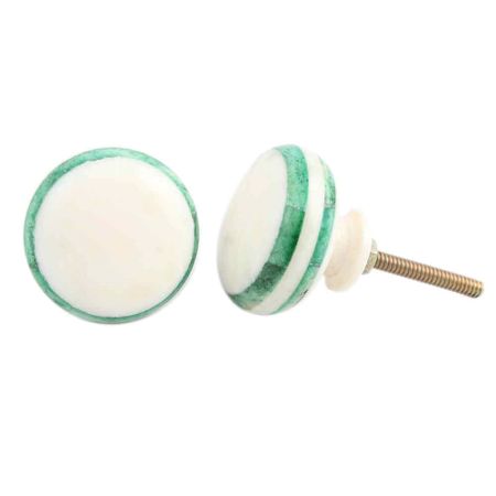 Green Bone Flat Knob